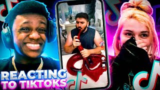 REACTING TO THE MOST SUS TIKTOK VIDEOS EVER [upl. by Clarisa]