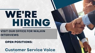 Bpo Job Opening’s Hiring For Customer service [upl. by Naiditch]