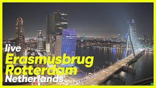 🔴 WebCam LIVE WCLRO2022 Erasmusbrug Rotterdam [upl. by Karina573]