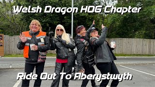 HarleyDavidsons Ride To Aberystwyth For Chips Welsh Dragon HOG Chapter Cardiff [upl. by Nahshu]