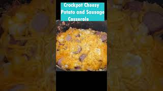 Easy Crockpot Potato Sausage Casserole  Dump and Go Crockpot Recipe [upl. by Nadiya]