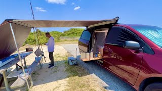 Camping and Fishing at Assateague Island Maryland 2023  Van life [upl. by Landers]