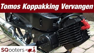 Tomos Koppakking vervangen  How To  Sqooters [upl. by Monda]