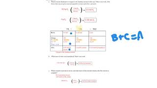 Limiting Reactant POGIL Extension Questions [upl. by Raval]