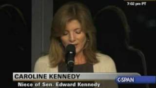 Edward Kennedy Memorial Service  Caroline Kennedy [upl. by Hospers]