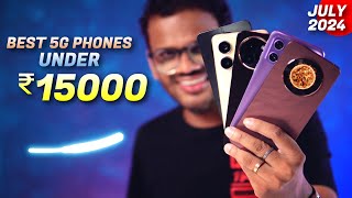 TOP 5 Best 5G Phones Under 15000 in JULY 2024 l Best Mobile Under 15000 [upl. by Eojyllib]