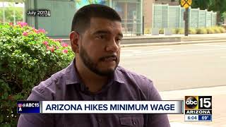 Arizona minimum wage goes up 50 cents [upl. by Nosbig448]