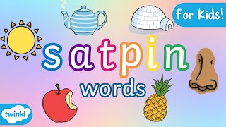 EYFS S A T P I N Initial Sounds  Phase 2 Phonics s a t p i n Beginning Sounds [upl. by Sheba]