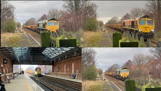 Major 66 action for Beverley all running 6Y32 Driffield to Belmont Down Yard 4224 [upl. by Einre]