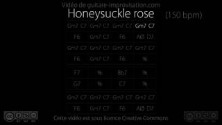 Honeysuckle rose  Backing Track [upl. by Ahseenak]