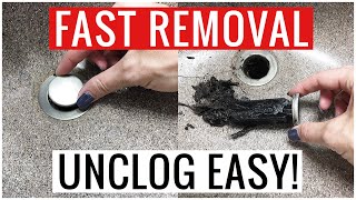 How to Remove DRAIN STOPPER POP UP Unclog Cleaning Hacks  Andrea Jean Cleaning [upl. by Rutra277]