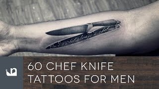 60 Chef Knife Tattoos For Men [upl. by Trill]