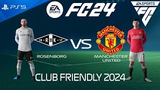 ROSENBORG VS MANCHESTER UNITED  PARTIDO AMISTOSO  EA FC24 [upl. by Thanos937]