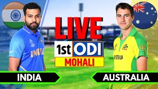 India vs Australia 1st ODI Live  2nd Innings  IND vs AUS Live Commentary livestream [upl. by Gunther]