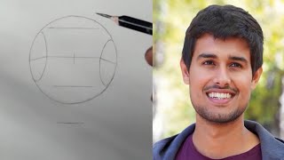 Dhruv Rathee Face Portrait Drawing Pencil Sketching With The Loomis Method [upl. by Haye]