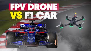 FPV Drone VS Formula 1 Car Who Will Win  Scuderia Toro Rosso [upl. by Averell454]