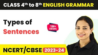 Types of Sentences  English Grammar  Class 4th to 8th English Grammar [upl. by Sydel718]