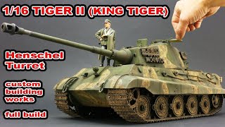 116 German Tiger II King Tiger Königstiger Ausf B Henschel Turret 1945 Custom Building Works [upl. by Nivets]