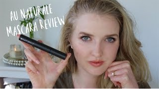 AU NATURALE NEW MASCARA REVIEW green organic nontoxic beauty [upl. by Etteuqram]