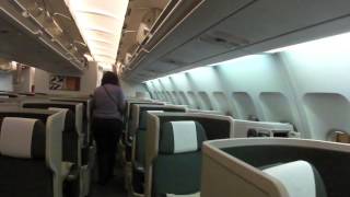 Cathay Pacific Boarding to New Business Class CX161 [upl. by Lahsram]