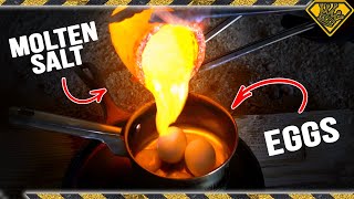 Molten Salt vs Eggs TKOR Test If You Can You Fry An Egg With Salt [upl. by Ellynn492]