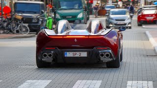 Best of Supercars at Zoute Grand Prix 2022 Saturday  Monza SP2 Veyron SF90 GT Black Series [upl. by Pinzler]