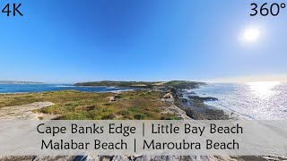 Walking Cape Banks Edge to Malabar Beach and Maroubra Beach  Sydney Australia  Slow TV [upl. by Rennie]