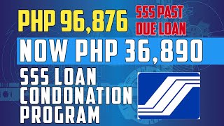 96000 NA PAST DUE SSS LOAN 36000 NALANG DAHIL ITO SA SSS CONDONATION PROGRAM [upl. by Oeht]