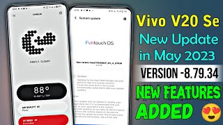 Vivo V20se New Update in May 2023  Vivo V20se New Features UpdateVivo V20se Android 13 Update Date [upl. by Shamrao]