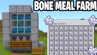 How To Make a Bonemeal Farm For Minecraft Bedrock 121 [upl. by Ennayoj]