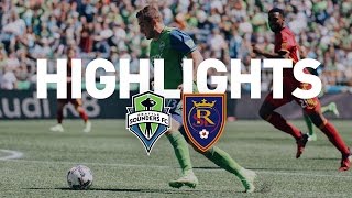 Highlights Seattle Sounders FC vs Real Salt Lake  May 20 2017 [upl. by Genisia]