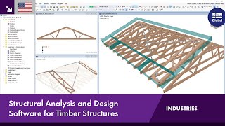 Structural Analysis and Design Software for Timber Structures  RFEM 6 amp RSTAB 9 by Dlubal Software [upl. by Annayi842]