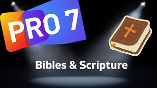 Propresenter 7 Tutorial  Bibles amp Scripture [upl. by Ylelhsa]