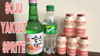 SOJU YAKULT SPRITE MIX [upl. by Lynette36]