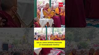 Watch Tibetan spiritual leader Dalai Lama offers prayers at Mahabodhi Temple in Bodhgaya [upl. by Lyrem]