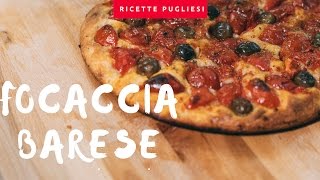 Focaccia Barese  Ricetta come Panificio Fiore Bari [upl. by Ailes21]