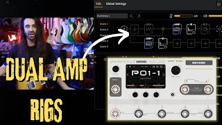 Hotone Ampero II Stage  Dual Amps amp Multiple Inputs at Once  Tutorial [upl. by Colner]