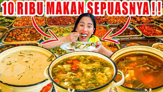 WARUNG VIRAL BAYAR 10 RIBU BISA MAKAN PORSI KULI DAN NAMBAH 10X SEPUASNYA🔥 [upl. by Urbain477]