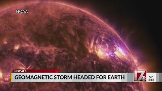 Geomagnetic storm to impact Earth Thursday [upl. by Gonsalve]