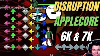 I Destroyed DISRUPTION and APPLECORE on 6K and 7K VERSIONS  FNF feat shaggy [upl. by Kempe]