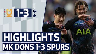 Heungmin Son Dele and Lucas Moura score in preseason win  Highlights  MK Dons 13 Spurs [upl. by Elocin28]