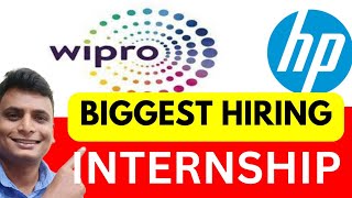 WIPRO Biggest Hiring  HP Bulk Internship 2024 2023 2022 2025 Batch  Interns Trainee Full Time Role [upl. by Adnaerb]