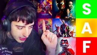 tierlist de todas las películas de marvel la verdad [upl. by Sucirdor261]