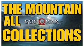 God of War  The Mountain All Collectible Locations Ravens Chests Artefacts Shrines  100 ‏ [upl. by Anitserp690]