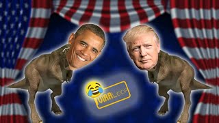 No es trump ni obama es ella que no te ama  dinosaurio bailando [upl. by Willtrude851]