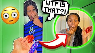 WIPING MY PERIOD BLOOD ON BOYFRIEND PRANKHE FREAKED [upl. by Noiram301]