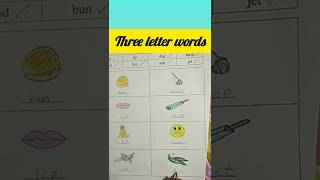 three letter words3letter wordsreading n writing practiceviralvideo [upl. by Remark]