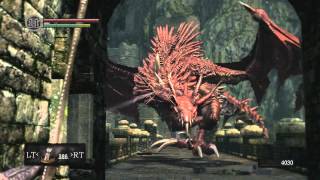 Dark Souls  Killing Hellkite Dragon Tutorial [upl. by Neimad824]