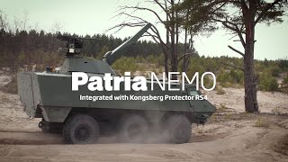 Patria NEMO and Patria 6X6 integrated with Kongsberg Protector RS4 [upl. by Navaj]