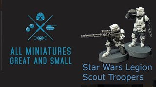 Star Wars Legion  Scout Trooper unbox and review [upl. by Thacker]